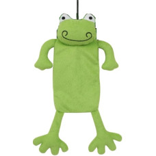 Іграшка Papillon plush frog with crackle and peep green Зелена жаба з плюшу для собак з пискавкою та шарудінням