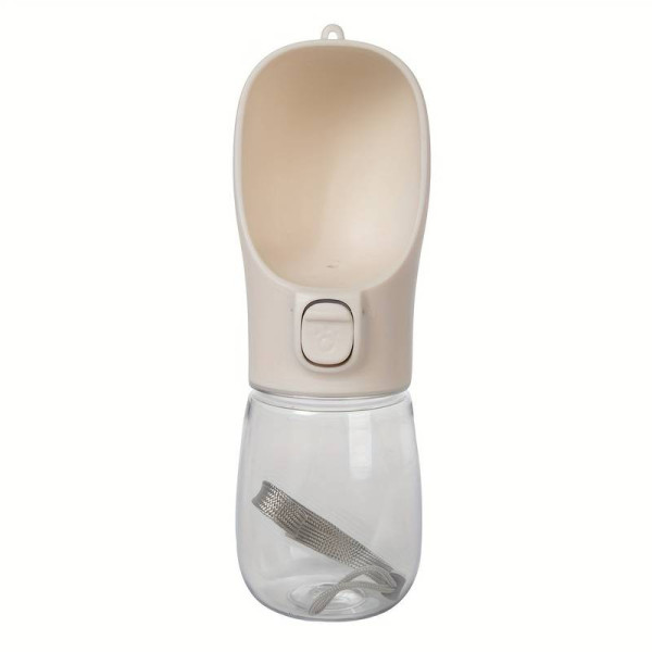 Портативний водний диспенсер Dog Water Bottle для собак для прогулянок та подорожей 350 мл  Білий