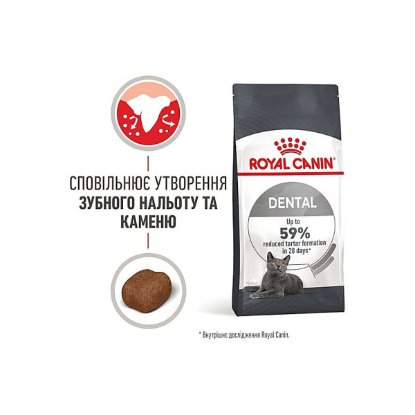 Сухий корм для котів запобігання утворення зубного нальоту Royal Canin Dental Care 1.5 кг