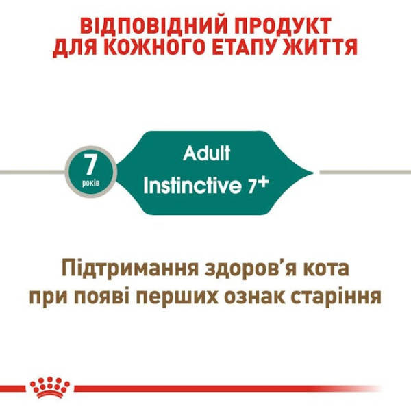 Вологий корм для дорослих котів (шматочки у соусі) Royal Canin Instinctive 7 plus Gravy 85 г