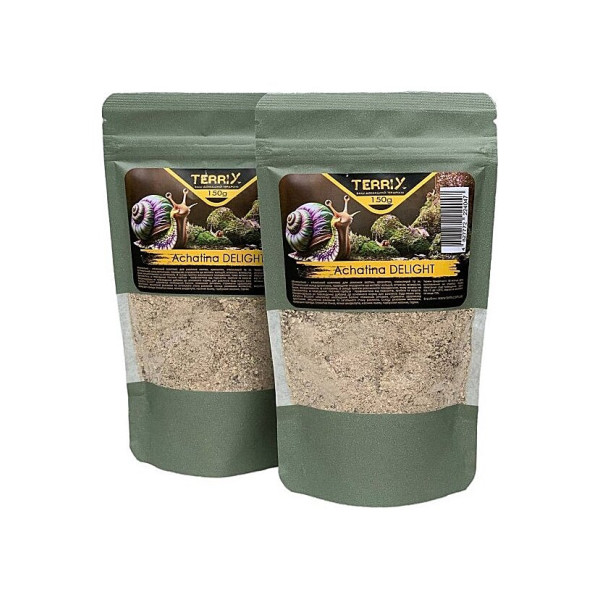 Корм мінерально - вітамінний для Равликів Ахатин, Архахатин, Ліміколярій TerriX Achatina DELIGHT 150 г