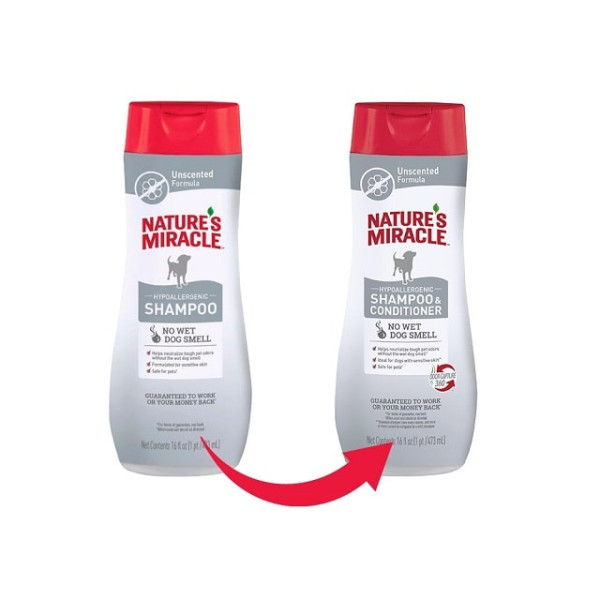 Шампунь-кондиціонер гіпоалергенний для собак Nature's Miracle Hypoallergenic Shampoo & Conditioner 473 мл