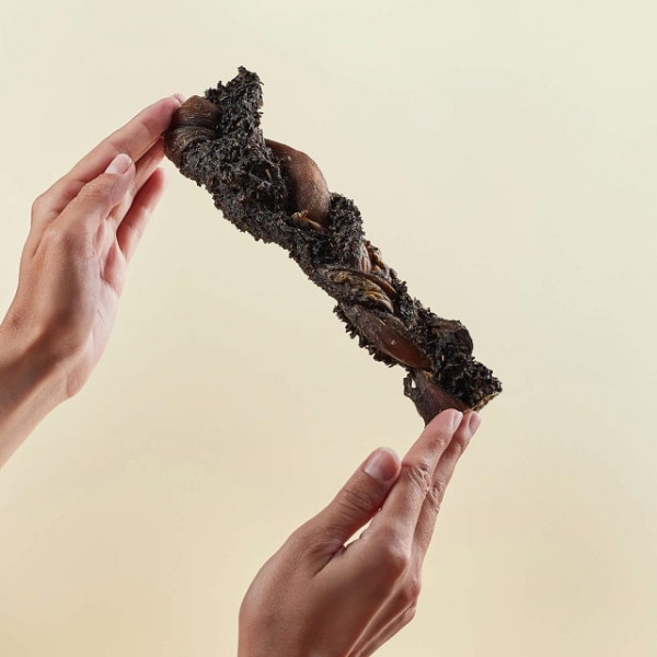 Ласощі для собак NATURAL Косичка з рубця 20 см