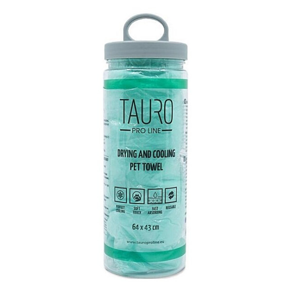 Рушник для сушки та охолодження тварин Tauro Pro Line 64 х 43 см Зелений