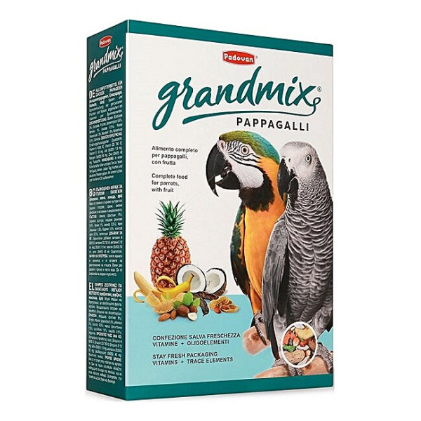 Корм для великих папуг Padovan GrandMix Pappagalli 600 г