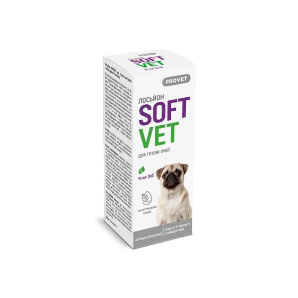 Лосьйон для гігієни очей котів і собак ProVet SOFTVET 15 мл
