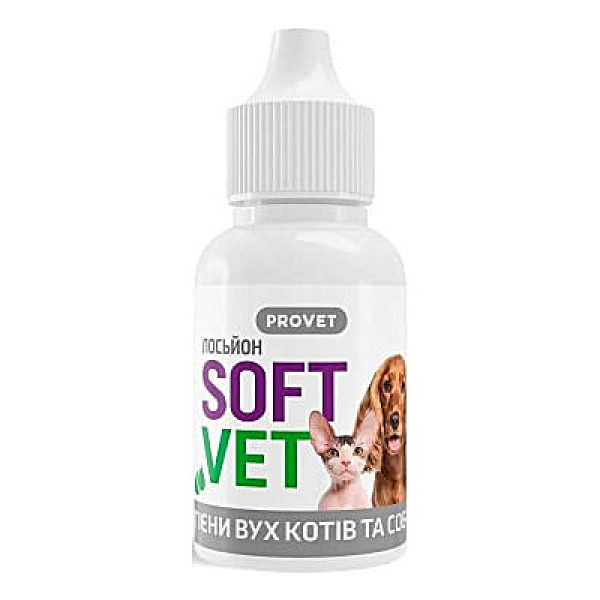 Лосьйон для гігієни вух котів і собак ProVet SOFTVET 15 мл