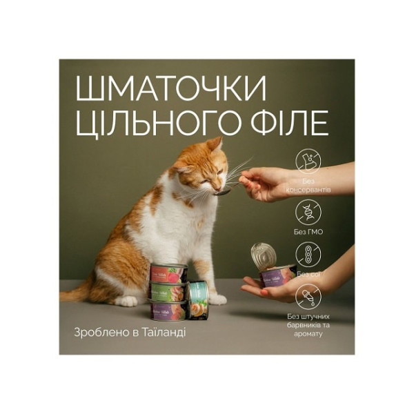 Вологий корм філе курки з тунцем у желе для дорослих котів Savory Chicken Fillets rich in Tuna in Jelly for Adult Cats 70 г