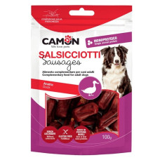 Ласощі для собак М'ясні міні ковбаски з качки 4x1,5 см CAMON 100 г