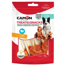 Ласощі для собак М'ясні льодяники на кісточці з курки 8,5-9,5 см CAMON 80 г