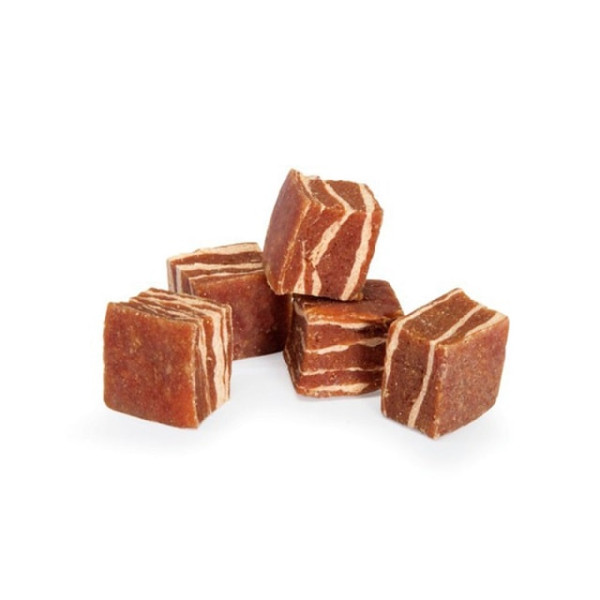 Ласощі для собак М'ясні кубики з качки та тріски 2x1,5 см CAMON 80 г