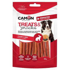 Ласощі для собак М'ясні смужки з кролика з копченим присмаком 11,5 см CAMON 80 г