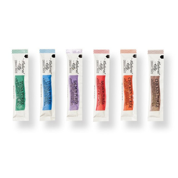 Натуральні функціональні крем-снеки для котів – Куряче пюре (догляд за сечовивідними шляхами) Natural Kitty Fuctional Creamy Treat Chicken Puree Urinary Care 4х12 г