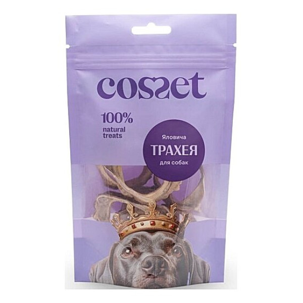 Ласощі для собак Cosset Ліофілізована яловича трахея 30 г
