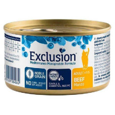 Консервований монопротеїновий корм з яловичиною для дорослих котів всіх порід Exclusion Noble Grain Cat Adult Beef