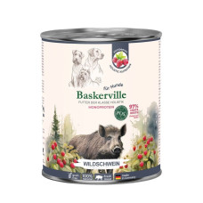 Консервований корм Baskerville Monoprotein FOS Holistic для собак, дикий кабан