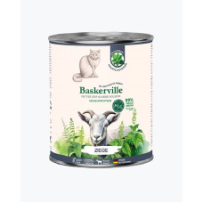 Консервований корм Baskerville Monoprotein FOS Holistic для стерилізованих та малорухливих котів, м’ясо кози