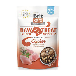 Ласощі Brit Raw Treat Freeze-dried Indoor & Antistress для домашніх котів для заспокоєння курка 40 г