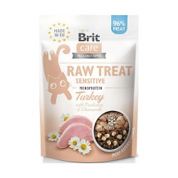 Ласощі Brit Raw Treat Freeze-dried Sensitive для котів з чутливим травленням індичка 40 г