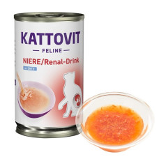 Дієтичний напій для котів із захворюваннями нирок Kattovit Veterinary Niere Renal Drink Каттовіт Ренал Качка 135 мл