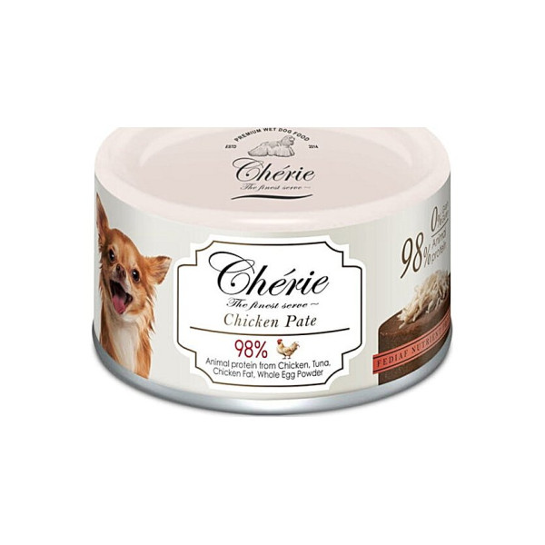 Повнораціонний вологий корм для собак Cherie Dog Chicken Pate 80 г