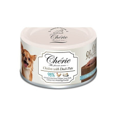 Повнораціонний вологий корм для собак Cherie Dog Chicken with Duck Pate 80 г