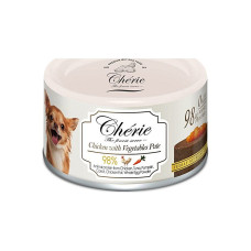 Повнораціонний вологий корм для собак Cherie Dog Chicken with Vegetables Pate 80 г
