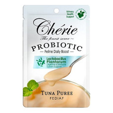 Повноцінний корм з пробіотиком для дорослих котів Cherie Creamy Care Tuna Puree Urinary Care Пюре з тунця підтримка сечовивідної системи 40 г