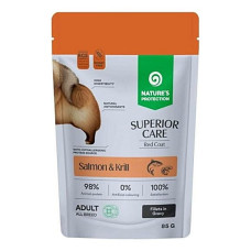 Вологий корм для собак з рудим забарвленням з лососем і крилем Nature's Protection Superior Care Red Coat Grain Free Adult Salmon and Krill 85 г