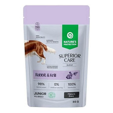 Вологий корм для юніорів з кроликом і крилем Nature's Protection Superior Care Junior Grain Free Rabbit and Krill 85 г