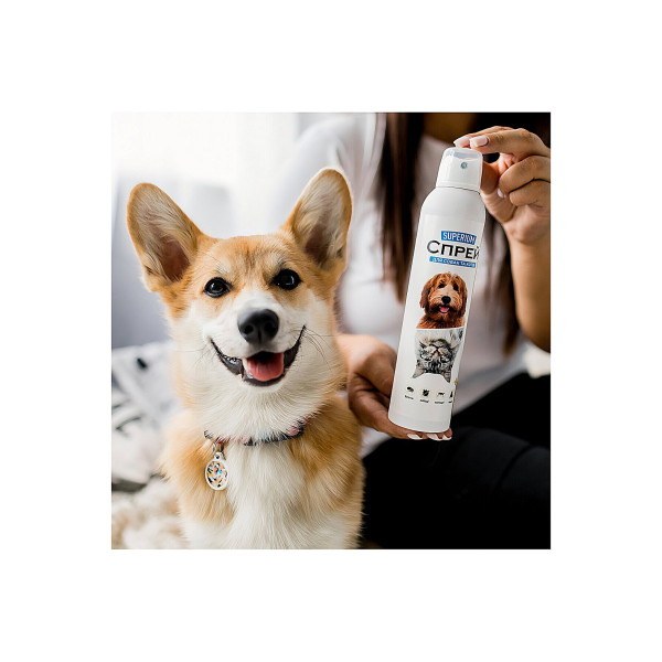 Блокер спрей від бліх, кліщів, комарів та ґедзів для котів та собак СУПЕРІУМ 300 мл