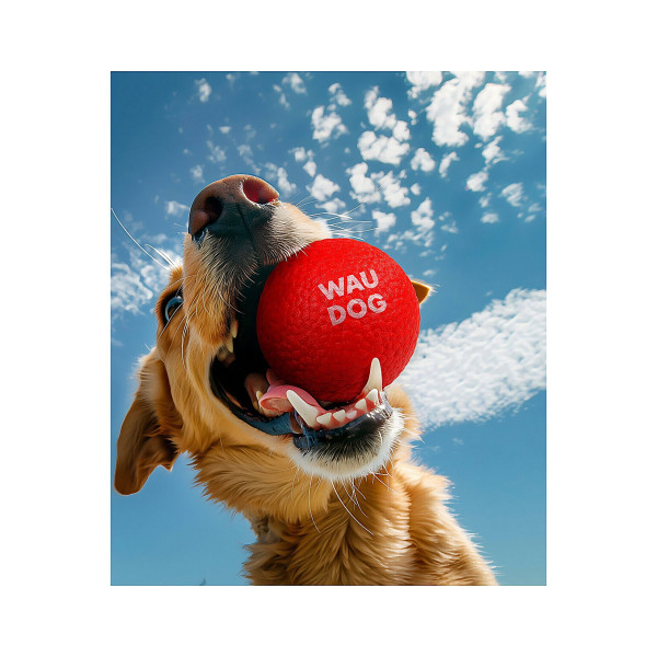Іграшка для собак WAUDOG Fun Red Ball, спінений термопластичний поліуретан