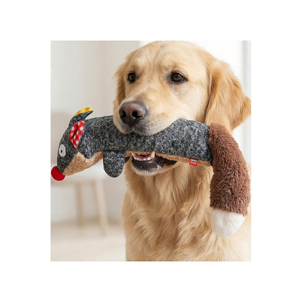 Іграшка для собак WAUDOG Fun Plush Єнот, трикотаж, Ш 7 см, Д 24 см L