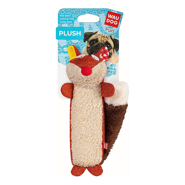 Іграшка для собак WAUDOG Fun Plush Лисиця, трикотаж, Ш 5 см, Д 18 см M