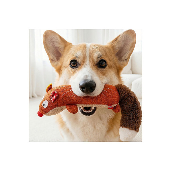 Іграшка для собак WAUDOG Fun Plush Лисиця, трикотаж, Ш 5 см, Д 18 см M