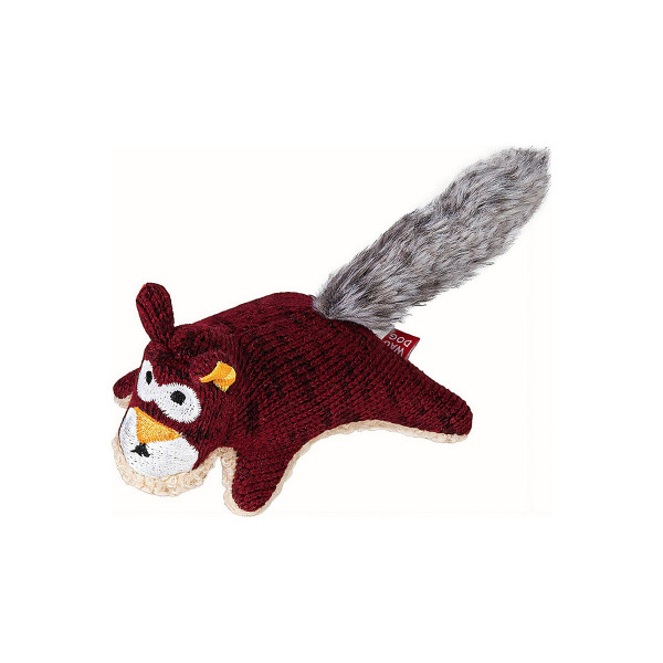 Іграшка для собак WAUDOG Fun Plush Білка, трикотаж, Ш 4 см, Д 9 см S