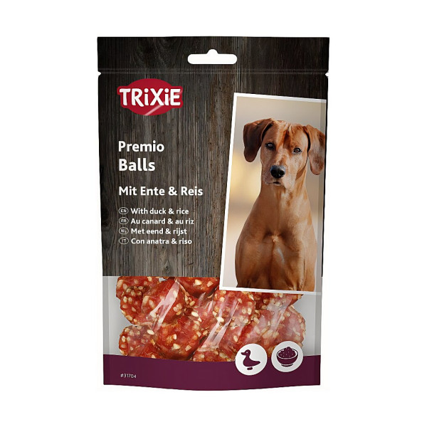 Ласощі Trixie Premio Rice Duck Balls для собак кульки з качкою і рисом 80 г