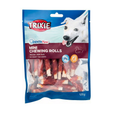 Ласощі Trixie Denta Fun Rolls with Duck для собак Паличка для чищення зубів з качкою 6 см 120 г