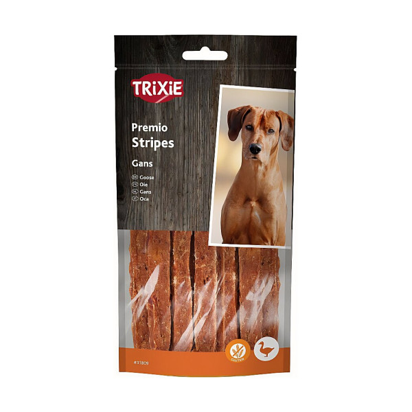 Ласощі Trixie Premio Stripes Goose для собак з гусаком 65 г