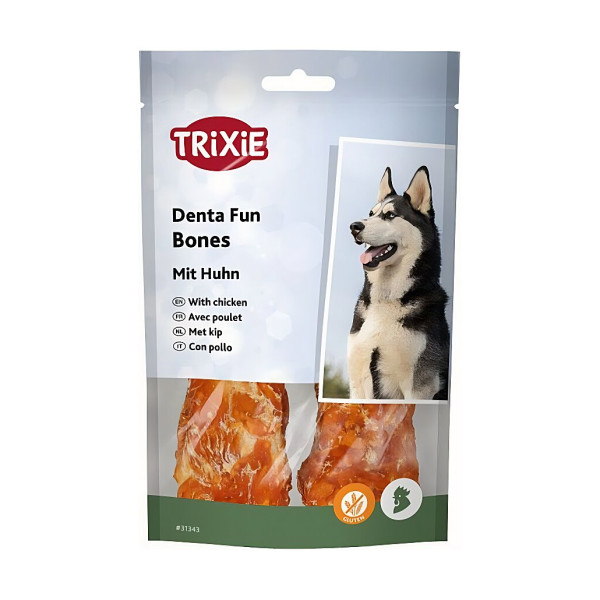Ласощі Trixie Denta Fun для собак Кістка для чищення зубів 11 см 120 г