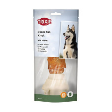 Ласощі Trixie Denta Fun для собак Кісточка для чищення зубів з куркою 18 см 120 г