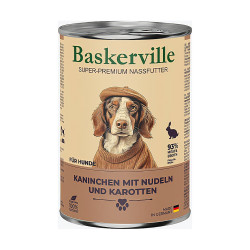 Вологий корм Baskerville (Баскервіль) для собак Кролик з вермішеллю та морквою 800 г