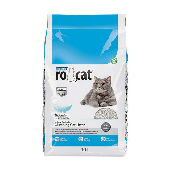 Бентонітовий наповнювач для котячого туалету без аромату RoCat (РоКет) Cat Litter Unscented 5 л