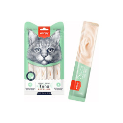 Кремові ласощі з тунцем та морським гребінцем для котів Wanpy (Ванпі) Creamy Lickable Treats Tuna & Scallop 70 г