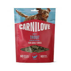 Ласощі м'які зі смаком форелі та кропу для собак Carnilove Soft Snack Trout with Dill 200 г