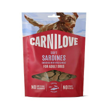 Ласощі м'які зі смаком сардини і дикого часника для собак Carnilove Soft Snack Sardines with Wild garlic 200 г