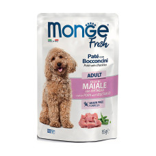 Вологий корм для собак Monge Dog FRESH свинина з овочами 85 г