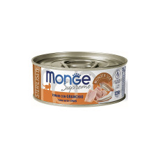 Вологий корм для котів Monge Cat Wet Supreme Sterilised тунець та крабом 80 г