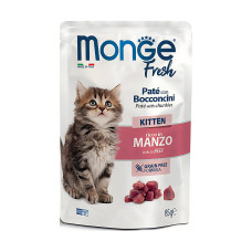 Вологий корм для котів Monge Cat Wet FRESH Kitten яловичина 85 г