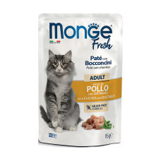Вологий корм для котів Monge Cat Wet FRESH Adult курка з овочами 85 г